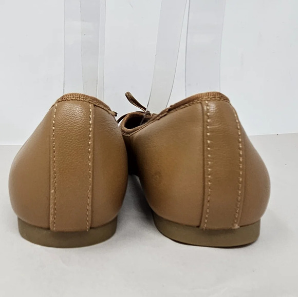 Ted Baker London Womens Bayana Bow Ballet Flats Shoes Sz 36.5=6 Tan Leather - Picture 4 of 13